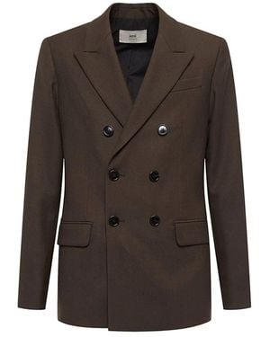 Ami Paris Formal Blazers - Braun
