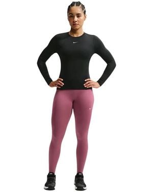 Nike One Seamless Front Leggings - Zwart