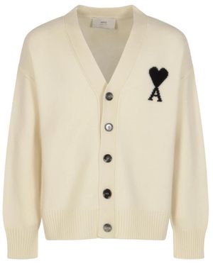 Ami Paris Cardigans - Natural