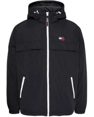 Tommy Hilfiger Gepolsterte Windjacke Chicago Stil Schwarz - Blau