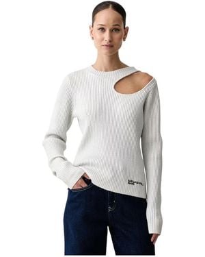 KARL LAGERFELD Round-Neck Knitwear - Gris