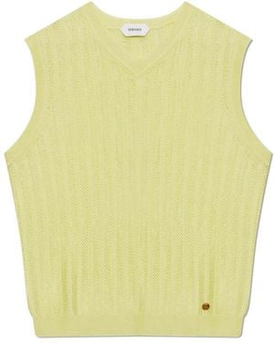 Versace V-Neck Vest - Geel