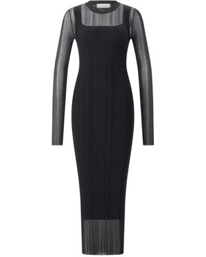 Sportmax Kleedjes ,Zwart ,Maxi Jurken