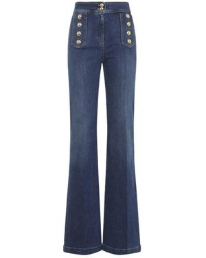 Elisabetta Franchi Flared Jeans - Blue