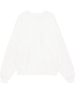 Anine Bing Weiße Sweatshirt Mit Rundhalsausschnitt Und Langen Ärmeln