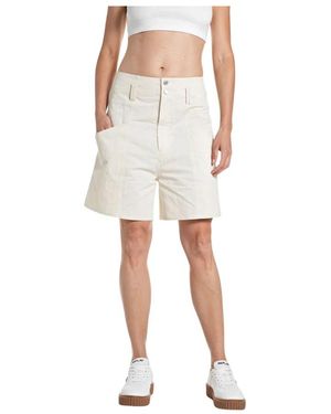 Replay Casual Shorts - Blanco