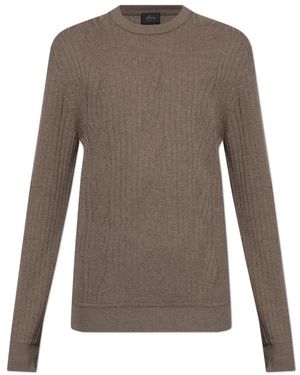 Brioni Round-Neck Knitwear - Bruin