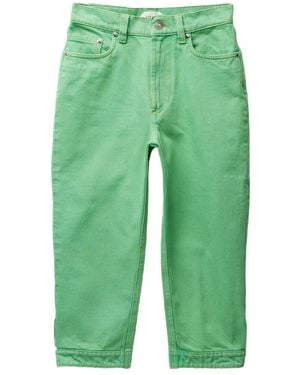 Versace Cropped Jeans - Green