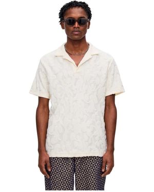 Oas Tops ,Wit ,Jacquard Summit Polo Shirt