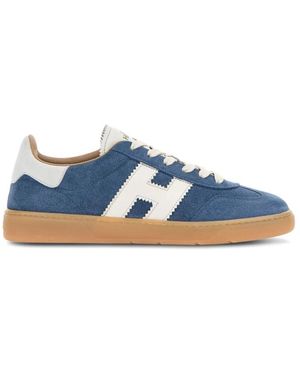 Hogan Cool Leather Trainers - Blue