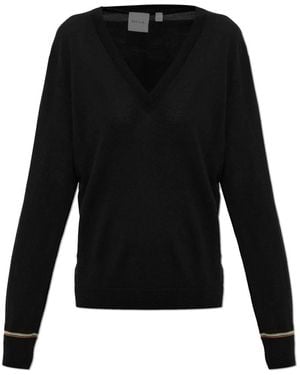Paul Smith Wollpullover Mit V-Ausschnitt - Schwarz