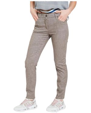 Via Masini 80 Slim-Fit Trousers - Gris
