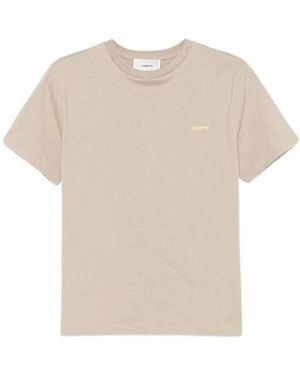 Coperni Tops ,Katoen T-Shirt Met Mouwen Optic - Naturel