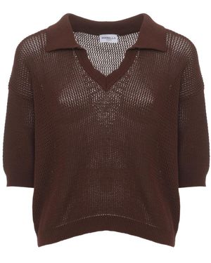 Marella V-Neck Knitwear - Marrón