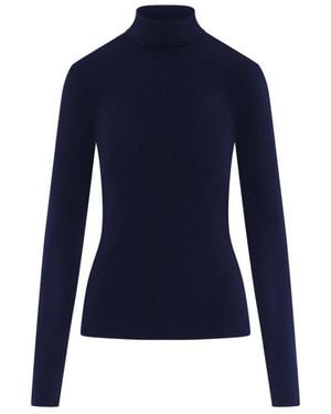 Marc Cain Rollkragenpullover - Blau