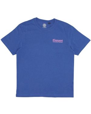 Element Herren T-Shirt Kurzarm Crew Neck - Blau
