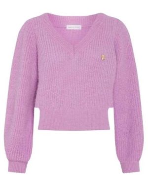 FABIENNE CHAPOT V-Neck Knitwear - Purple