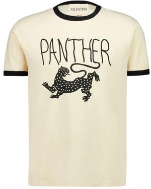 Valentino Garavani T-Shirts - Natural