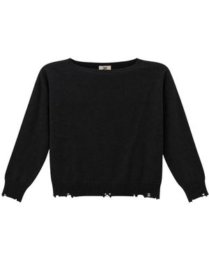 Aniye By Trui Met Ronde Hals - Zwart