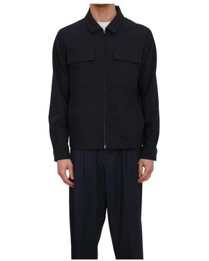 Antony Morato Jassen ,Blauw ,Polyester Camicia Manica Lunga - Zwart