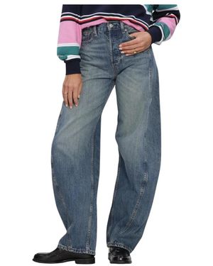 Tommy Hilfiger Ella Mid Barrel Jeans - Blauw