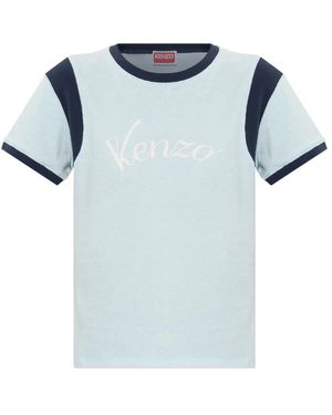 KENZO Het Logo T-Shirt - Blauw