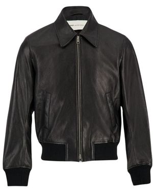 Ami Paris Leather Jackets - Noir