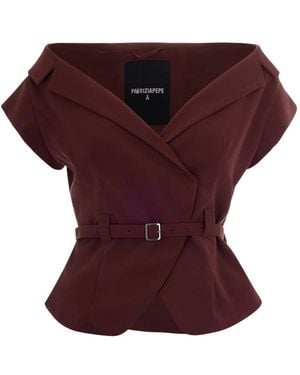 Patrizia Pepe Vests - Purple
