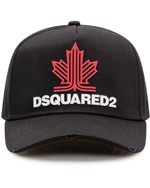 DSquared² Accessoires ,Zwart ,Katoen Baseball Cap Gabard
