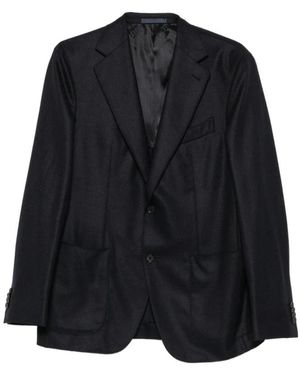 Caruso Jassen ,Blauw ,Wol Aida Jas - Zwart