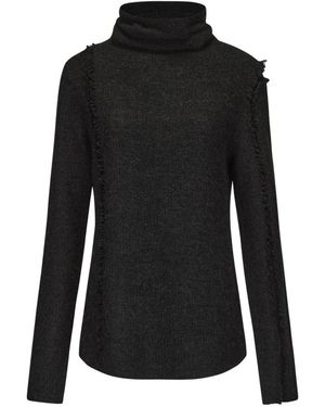 Ruohan Rollkragenpullover - Schwarz