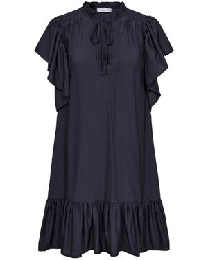 co'couture Kleedjes ,Blauw ,Polyester Toracc Frill Jurk