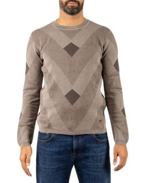 Emporio Armani Pullover Mit Rundhalsausschnitt - Rot