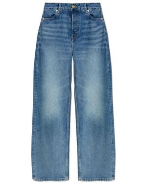 Ganni Straight Fit Jeans - Blue