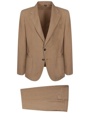 Dell'Oglio Single Breasted Suits - Brown