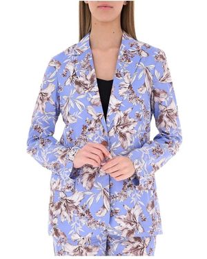 Liu Jo Jassen ,Veelkleurig ,Katoen Single-Breasted Blazer - Blauw