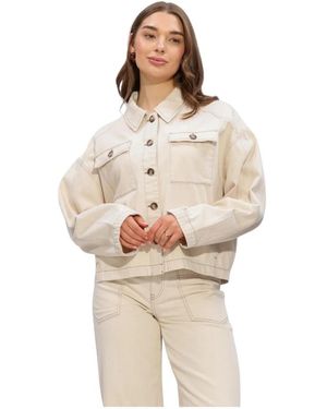 Another Label Alenora Natural Denim Jacket - Naturel