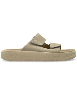 Veja Schoenen ,Leer Etna Slides - Naturel