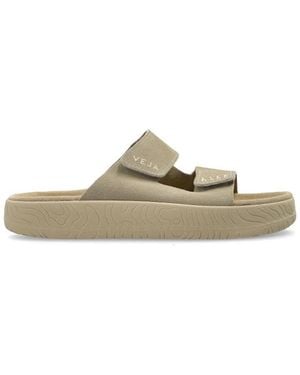 Veja Schoenen ,Leer Etna Slides - Naturel