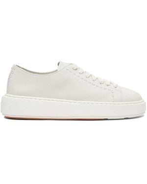 Santoni Weiße Sneakers Für Frauen