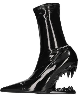Gcds Kunstleder-Stiefeletten - Schwarz