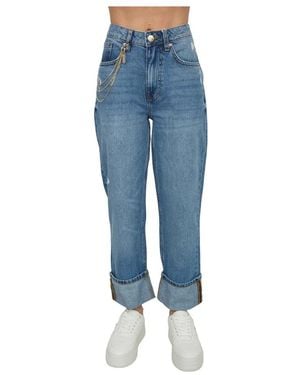 Fracomina Cropped Jeans - Azul