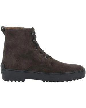 Tod's Lace-Up Boots - Marrón