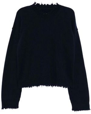 Uma Wang Round-Neck Knitwear - Blue