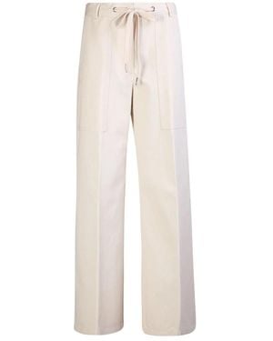 Moncler Wide Trousers - Natural