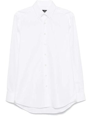 Etro Overhemden ,Wit ,Katoen Two Fabrics Formele Overhemd
