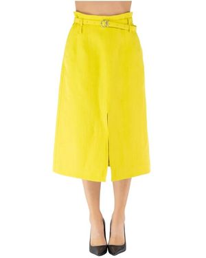 Jil Sander Midi Skirts - Jaune