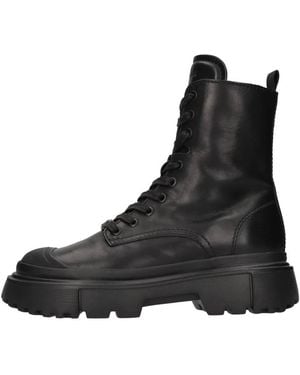 Hogan H619 Combat Boots - Schwarz