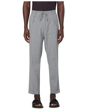 Paolo Pecora Straight Trousers - Grigio