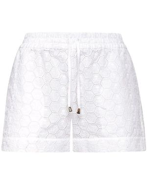 Philipp Plein Weiße spitze casual shorts